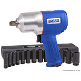 Basso - 1/2" Twin Hammer Impact Wrench Socket Set Combo Deal - Metric | BIT260M1KM